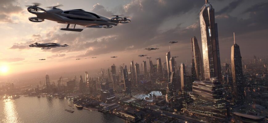 Небо в городе: Летающие такси и дроны-перевозчики — реальность 2025