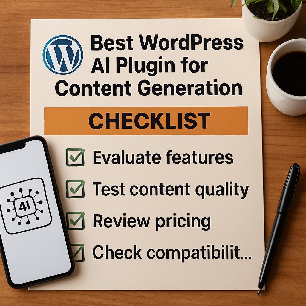 Лучший WordPress AI плагин для генерации контента. Чек-лист перед массовым внедрением