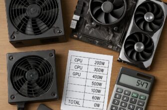 Блок питания без сюрпризов: точный расчёт мощности для любой сборки