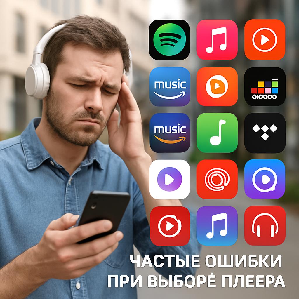 ТОП-15 музыкальных приложений для Android и iOS 2025. Частые ошибки при выборе плеера ТОП-15 музыкальных приложений для Android и iOS 2025. Частые ошибки при выборе плеера