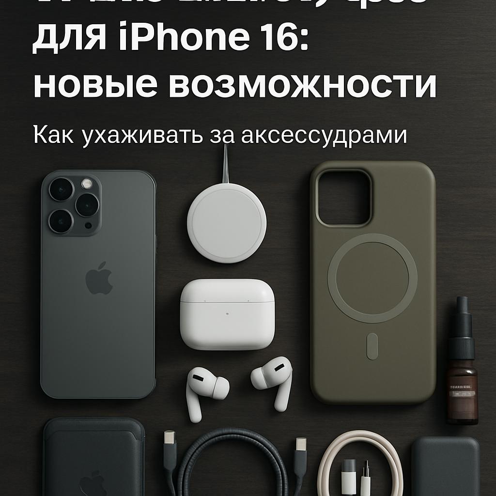 ТОП-10 аксессуаров для iPhone 16: новые возможности. Как ухаживать за аксессуарами
